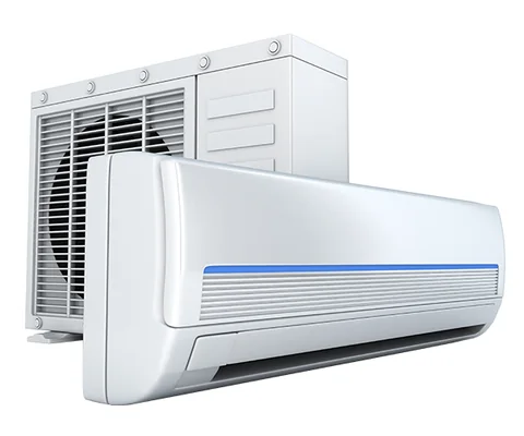 Split air conditioner with its indoor unit and outdoor condenser